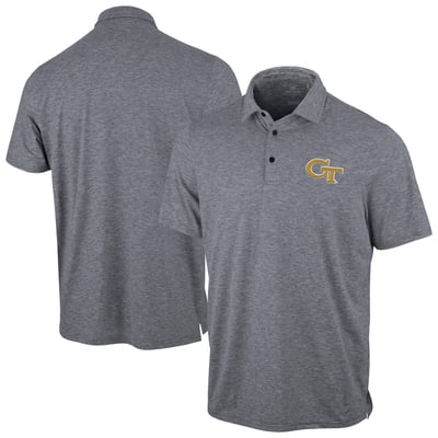 Georgia Tech Yellow Jackets Antigua Static Polo - Heather Gray