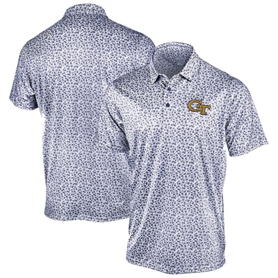 Georgia Tech Yellow Jackets Antigua Flourish Polo - Navy