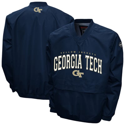 Georgia Tech Yellow Jackets Franchise Club Windshell V-Neck Jacket - Navy
