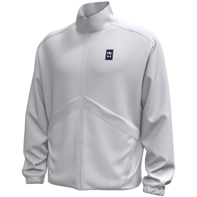 Georgia Tech Yellow Jackets Under Armour 2026 Sideline Unstoppable Woven Full-Zip Jacket - Gray