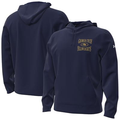Georgia Tech Yellow Jackets Under Armour 2026 Sideline Pro Storm Fleece Hoodie - Navy
