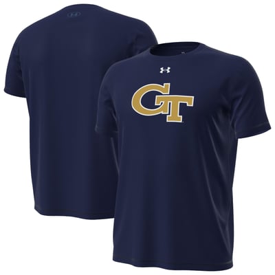  Georgia Tech Yellow Jackets Under Armour Core Tech Stretch T-Shirt - Navy