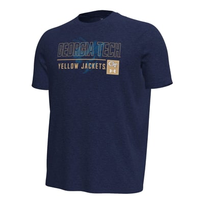  Georgia Tech Yellow Jackets Under Armour Gameday Motion Heavyweight T-Shirt - Navy