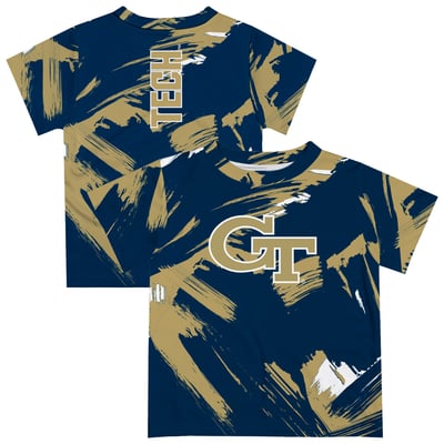  Georgia Tech Yellow Jackets Vive La Fete Newborn & Infant Paint Brush T-Shirt - Gold