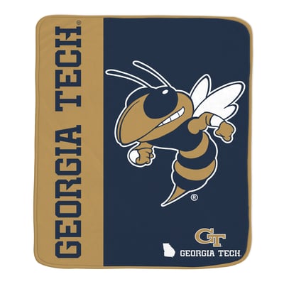 Georgia Tech Yellow Jackets Pegasus Endzone 50" x 60" Ultra Soft Throw Blanket
