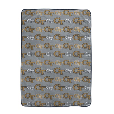 Georgia Tech Yellow Jackets Pegasus Logo Roll Oversized 66" x 95" Ultra Cozy Blanket