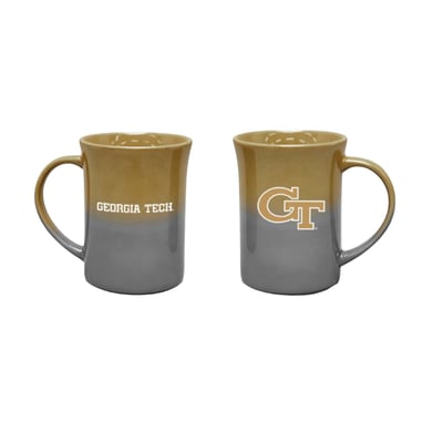 Georgia Tech Yellow Jackets The Memory Company Two-Pack 15oz. Ceramic Ombre Mug Set