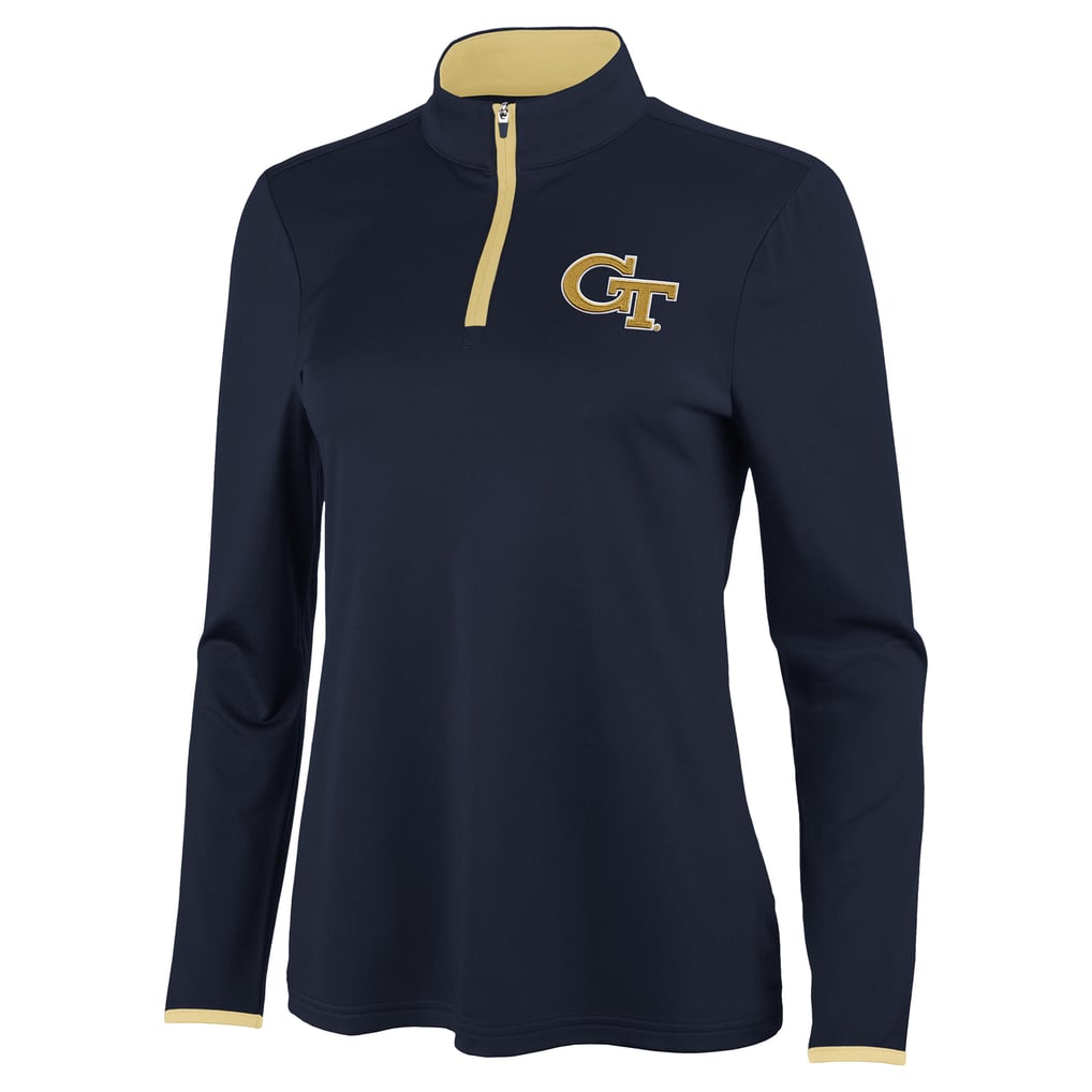 Antigua Georgia Tech Yellow Jackets Women's Navy/Gold Brink Quarter-Zip ...