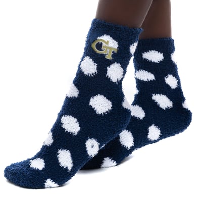 Georgia Tech Yellow Jackets ZooZatz Women's Plush Dot Socks