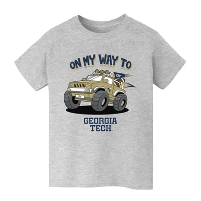 Georgia Tech Yellow Jackets Vive La Fete Youth On My Way T-Shirt - Gray