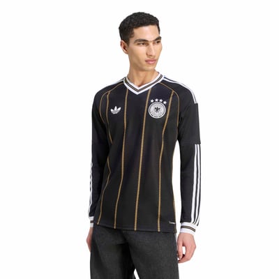 Germany National Team adidas 2026 Third Replica Long Sleeve Jersey - Black
