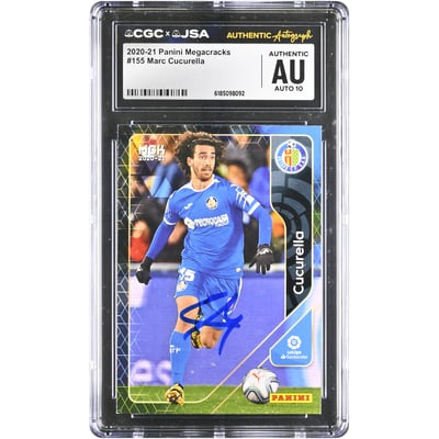 Marc Cucurella Getafe CF Autographed 2020-21 Panini Megacracks #155 CGC Authenticated AUTO 10 Card