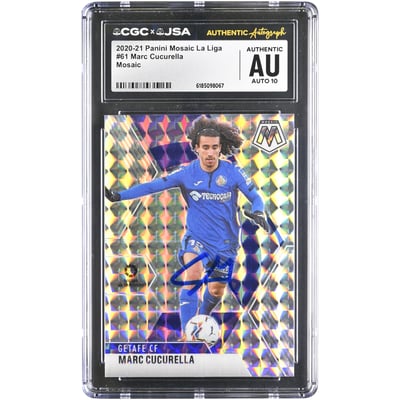 Marc Cucurella Getafe CF Autographed 2020-21 Panini Mosaic La Liga Mosaic #61 CGC Authenticated AUTO 10 Card