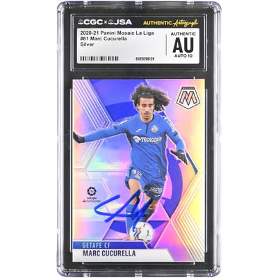 Marc Cucurella Getafe CF Autographed 2020-21 Panini Mosaic La Liga Silver #61 CGC Authenticated AUTO 10 Card