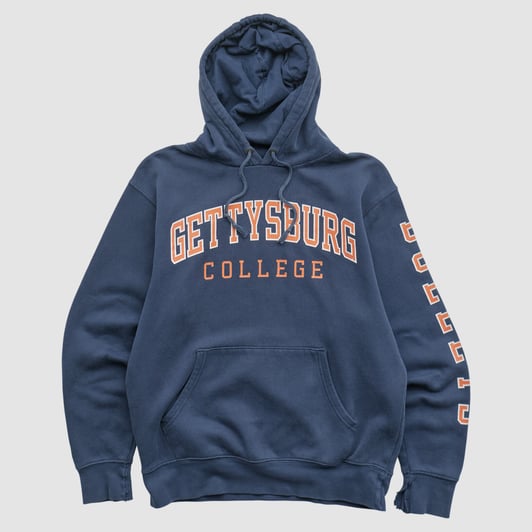 Gettysburg Bullets Jansport 2000s Hooded Pullover Sweatshirt - Navy - XS by Fanatics Real Vintage
