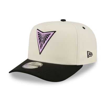 Golden State Valkyries New Era Wordmark 9FIFTY A-Frame Snapback Hat - Cream
