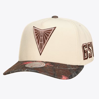  Golden State Valkyries Mitchell & Ness Unisex Pink Pro Adjustable Hat - Cream