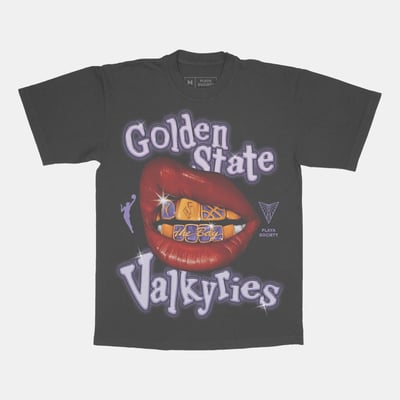  Golden State Valkyries Playa Society Unisex Sketch T-Shirt - Black