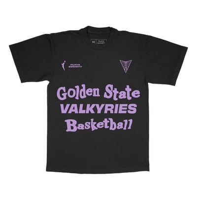 Golden State Valkyries Playa Society Unisex Wordmark T-Shirt - Black