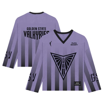  Golden State Valkyries Playa Society Unisex Hockey Fashion Jersey - Violet