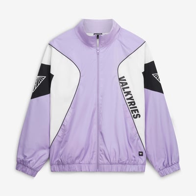  Golden State Valkyries The Wild Collective Unisex Oversized Raglan Full-Zip Track Jacket - Violet