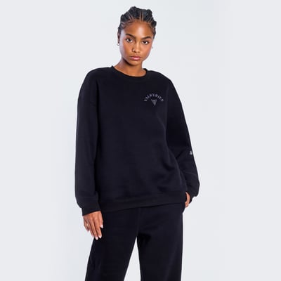  Golden State Valkyries Hype and Vice Women's Oversized Sweatshirt - Black