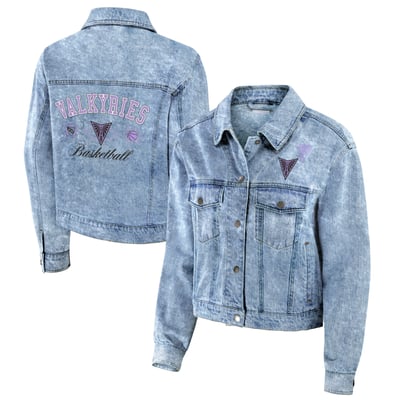 Golden State Valkyries WEAR by Erin Andrews Women's Full-Snap Denim Jacket