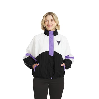 Golden State Valkyries WEAR by Erin Andrews Women's Full-Zip Windbreaker Jacket - White/Black