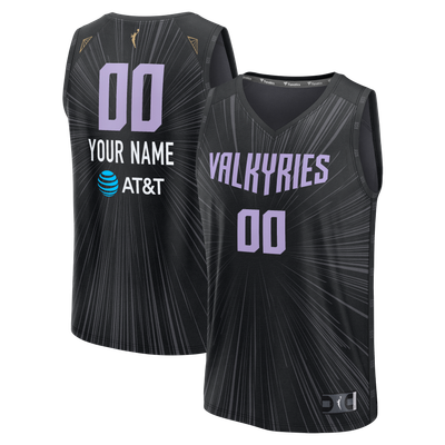 Golden State Valkyries Fanatics Youth Fast Break Custom Jersey - Rebel Edition - Black