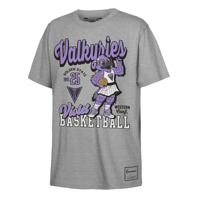  Golden State Valkyries Mitchell & Ness Youth That Girl T-Shirt - Heather Gray