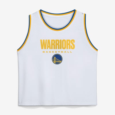  Golden State Warriors Fanatics  Accurate Pass Mesh Tank Top - White