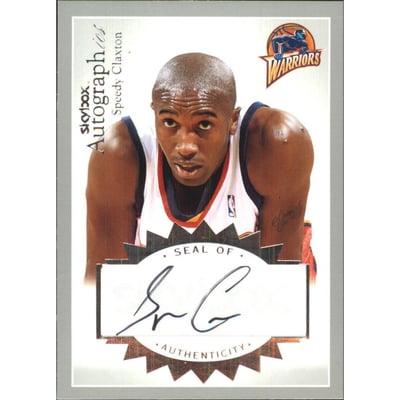 2003-04 SkyBox Autographics Autographs Silver #SC Speedy Claxton