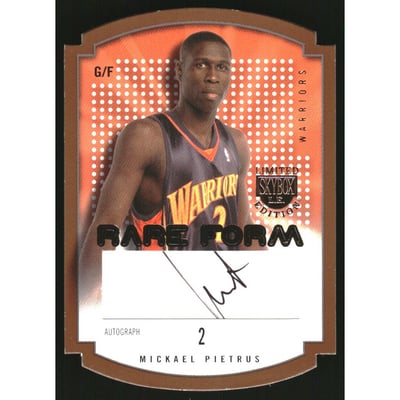 2003-04 SkyBox LE Rare Form Autographs 150 #8 Mickael Pietrus