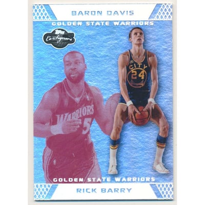 2007-08 Topps Co-Signers Silver Red Foil #34 Rick Barry/Baron Davis
