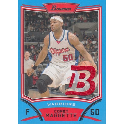 2008-09 Bowman Relics Blue #BRCM Corey Maggette
