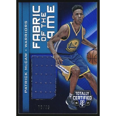 2016-17 Totally Certified Fabric of the Game Rookie Jerseys Blue #6 Patrick McCaw