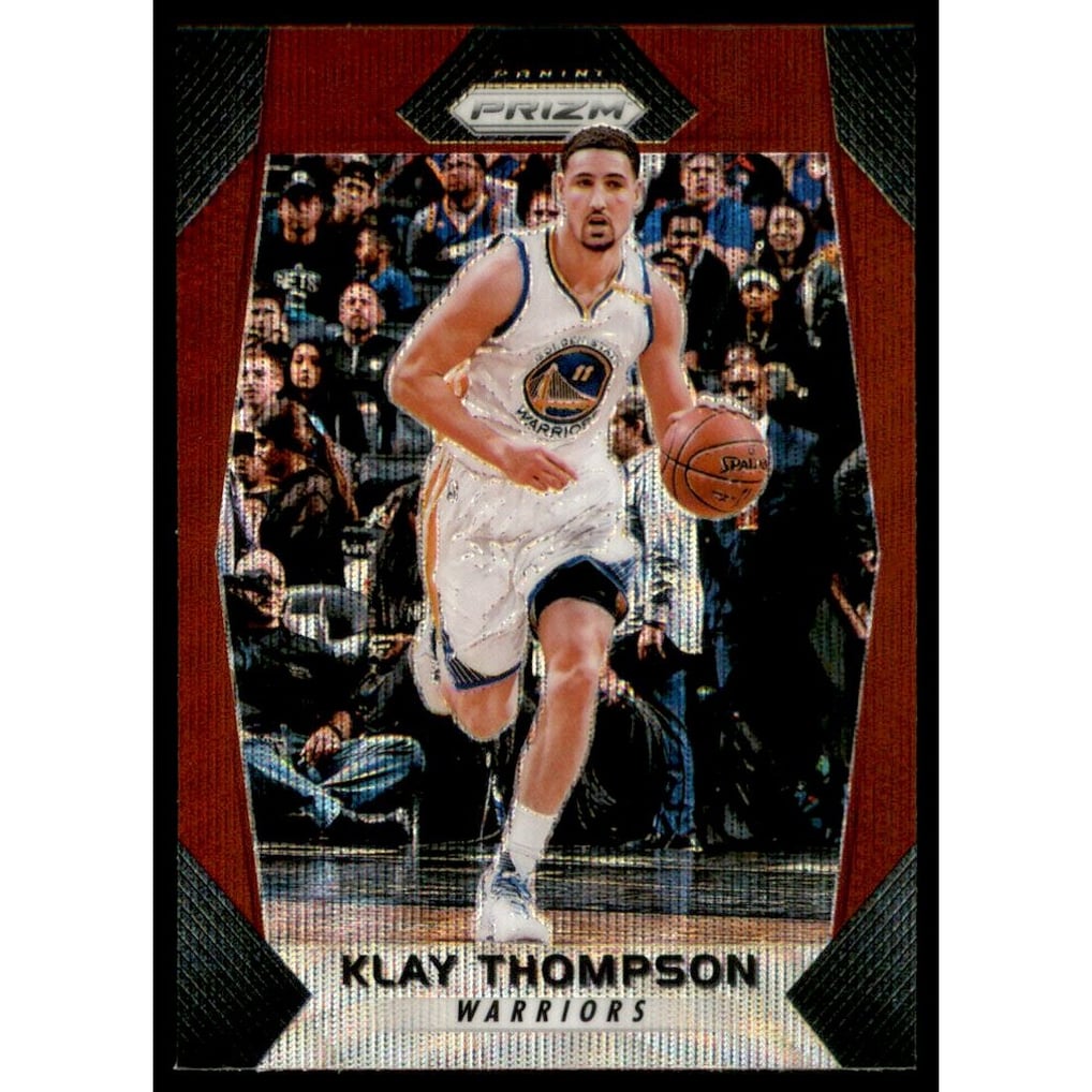 2017-18 Panini Prizm Prizms Ruby Wave #42 Klay Thompson