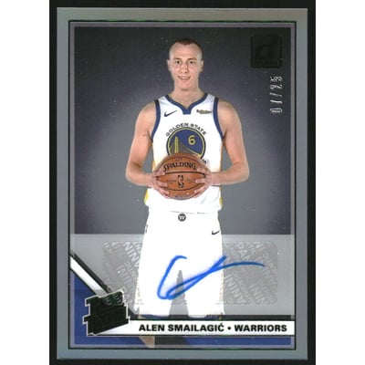 2019-20 Clearly Donruss Rated Rookie Autographs Green #35 Alen Smailagic