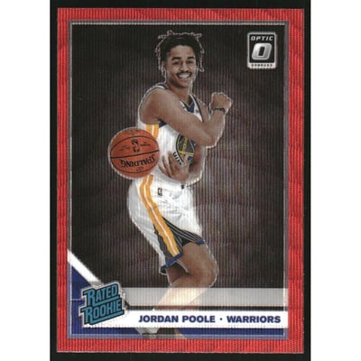 2019-20 Donruss Optic Red Wave #169 Jordan Poole RR