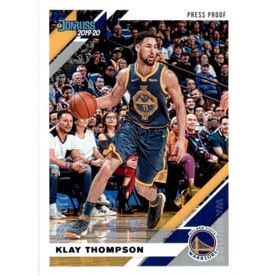 2019-20 Donruss Press Proof Purple #71 Klay Thompson