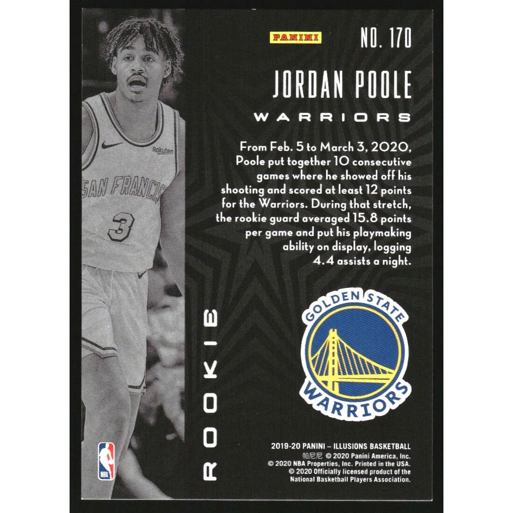 2019-20 Panini Illusions Trophy Collection Ruby #170 Jordan Poole
