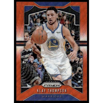 2019-20 Panini Prizm Prizms Ruby Wave #209 Klay Thompson