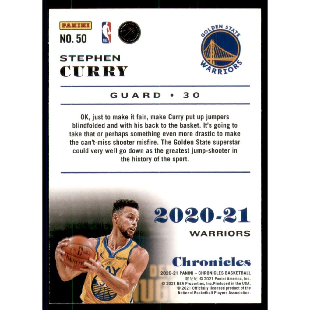 2020-21 Panini Chronicles #50 Stephen Curry