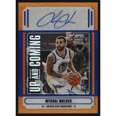 2020-21 Panini Contenders Optic Up and Coming Autographs Orange #6 Mychal Mulder