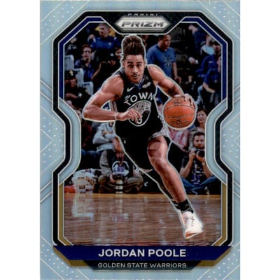2020-21 Panini Prizm Prizms Silver #147 Jordan Poole