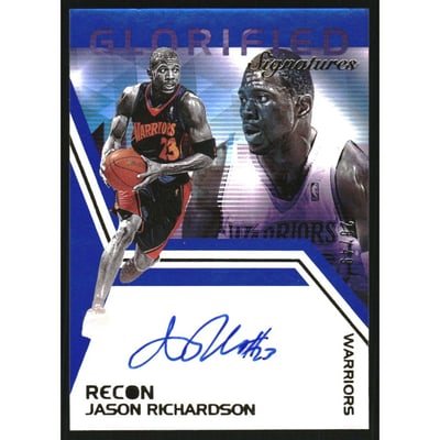 2020-21 Panini Recon Glorified Signatures Blue #49 Jason Richardson/49
