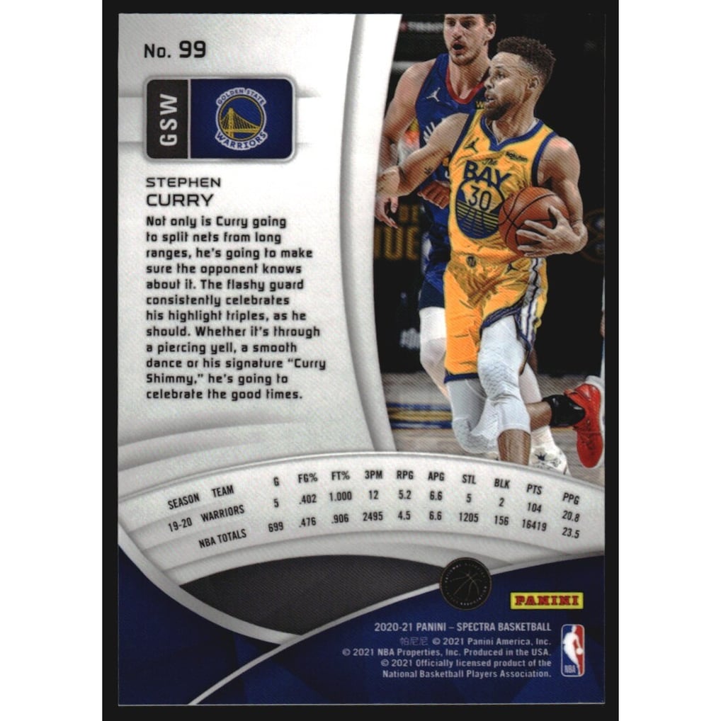 2020-21 Panini Spectra #99 Stephen Curry