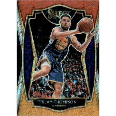 2020-21 Select Prizms Red White Orange Shimmer #108 Klay Thompson