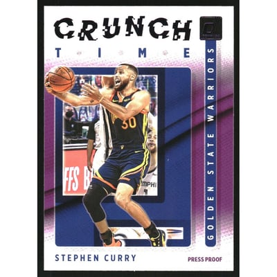 2021-22 Donruss Crunch Time Press Proof Purple #3 Stephen Curry