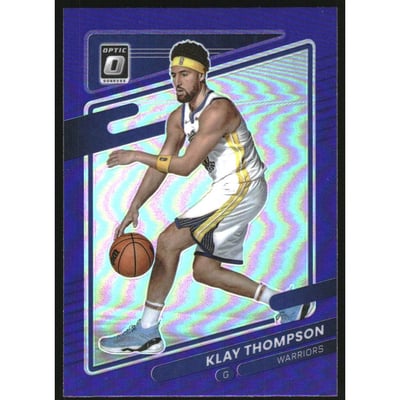 2021-22 Donruss Optic Purple #124 Klay Thompson